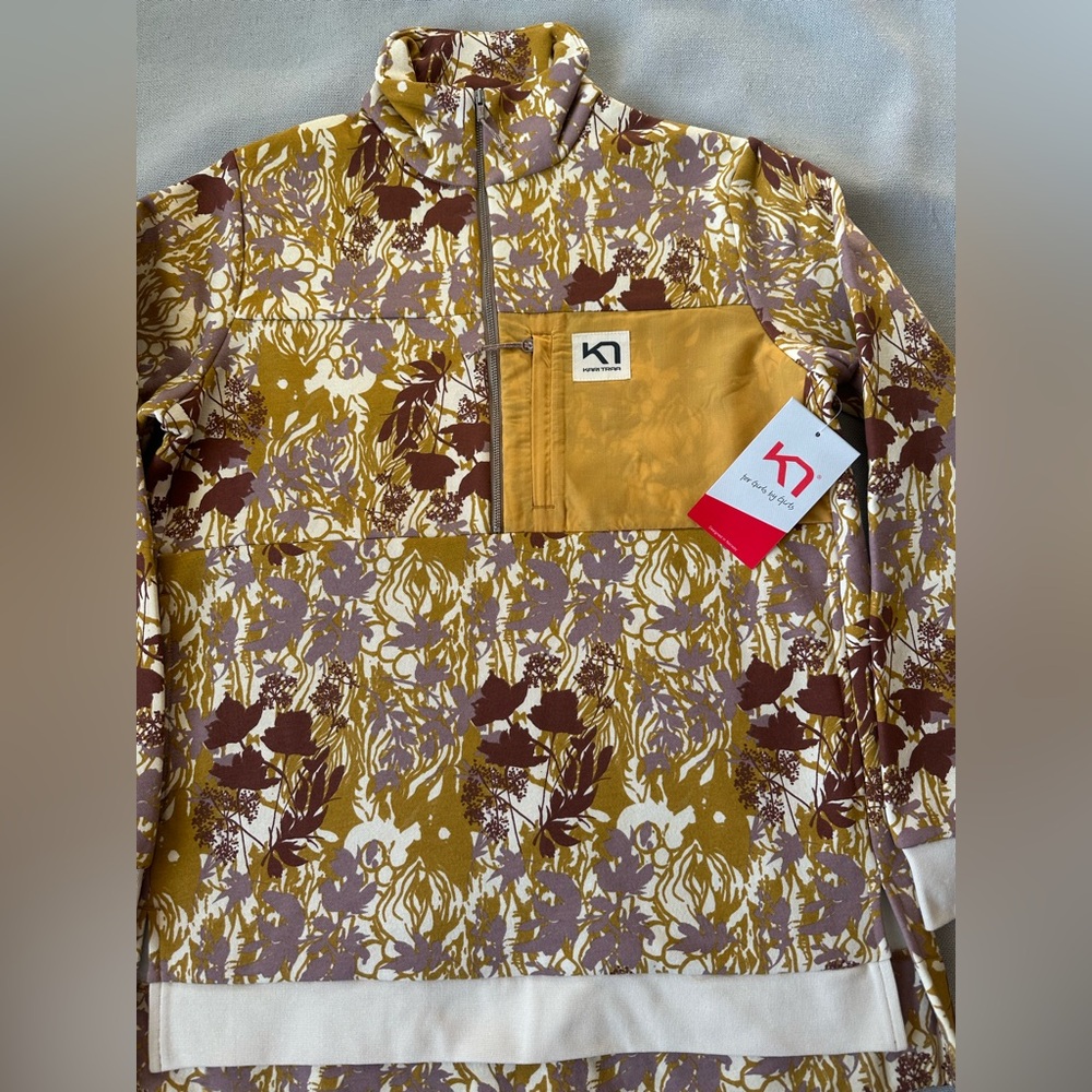 Kari Traa Ruth Midlayer Print Half Zip Sweatshirt - Picture 2 of 7